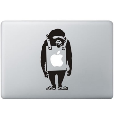 Banksy Verdrietige Aap MacBook Sticker